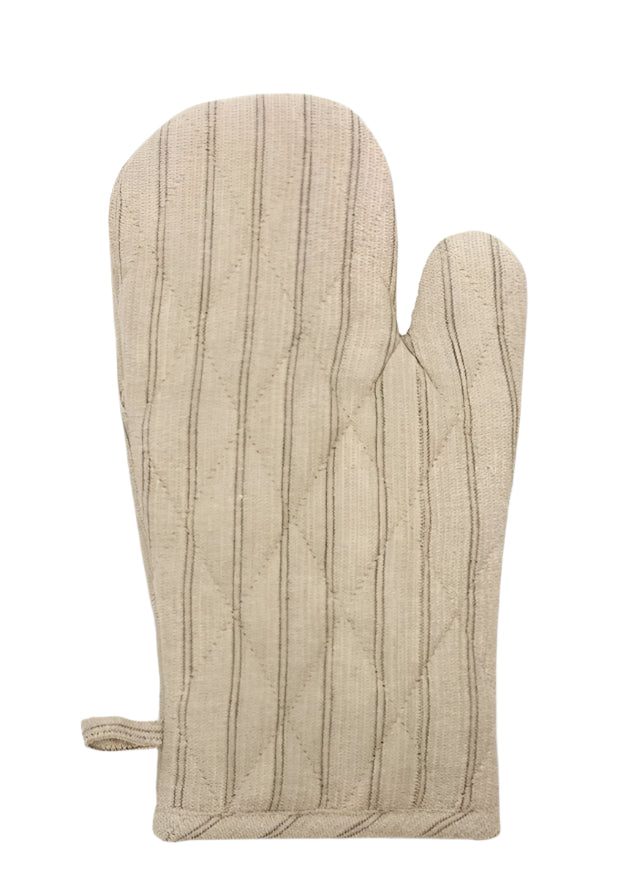 Provin Stripe Oven Glove - Burnt Olive