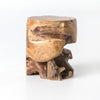 Teak Stool - Aged Natural Teak