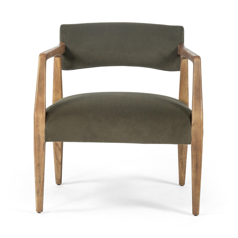 Tyler Armchair - Modern Velvet Loden