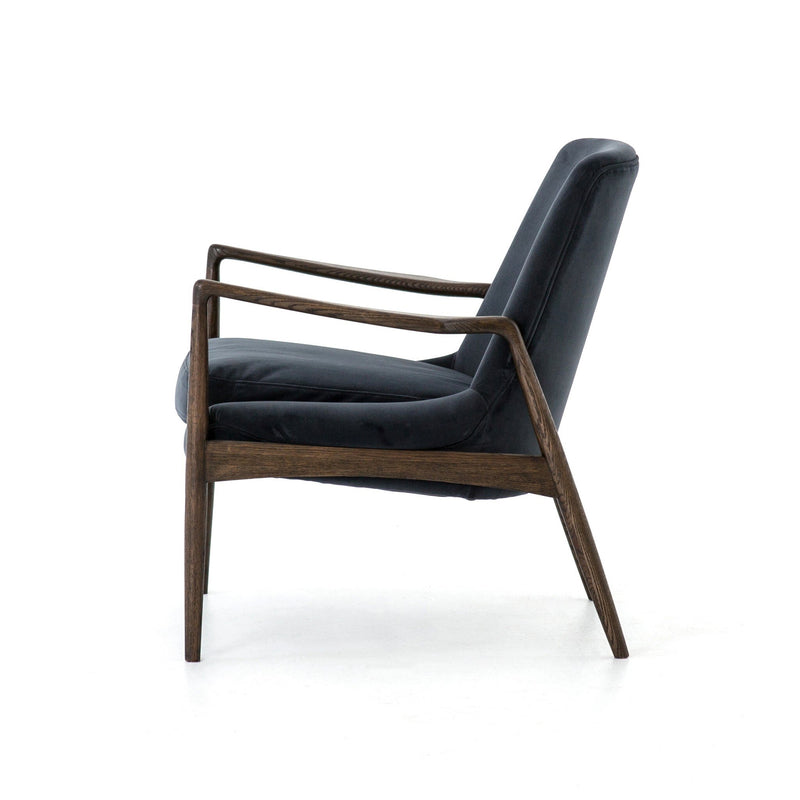 Braden Chair - Modern Velvet Shadow