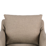 Banks Slipcover Swivel Chair - Alcala Taupe