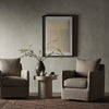 Banks Slipcover Swivel Chair - Alcala Taupe