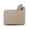 Banks Slipcover Swivel Chair - Alcala Taupe