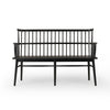 Aspen Bench - Matte Black