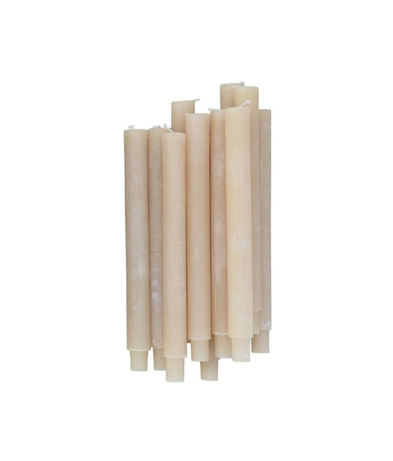 10 Inch Unscented Cream Taper candle
