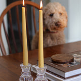 10" Beeswax Taper Candles