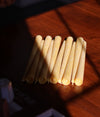 10" Beeswax Taper Candles