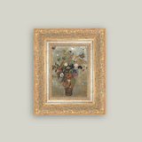 Flower Butterfly Vase Artwork