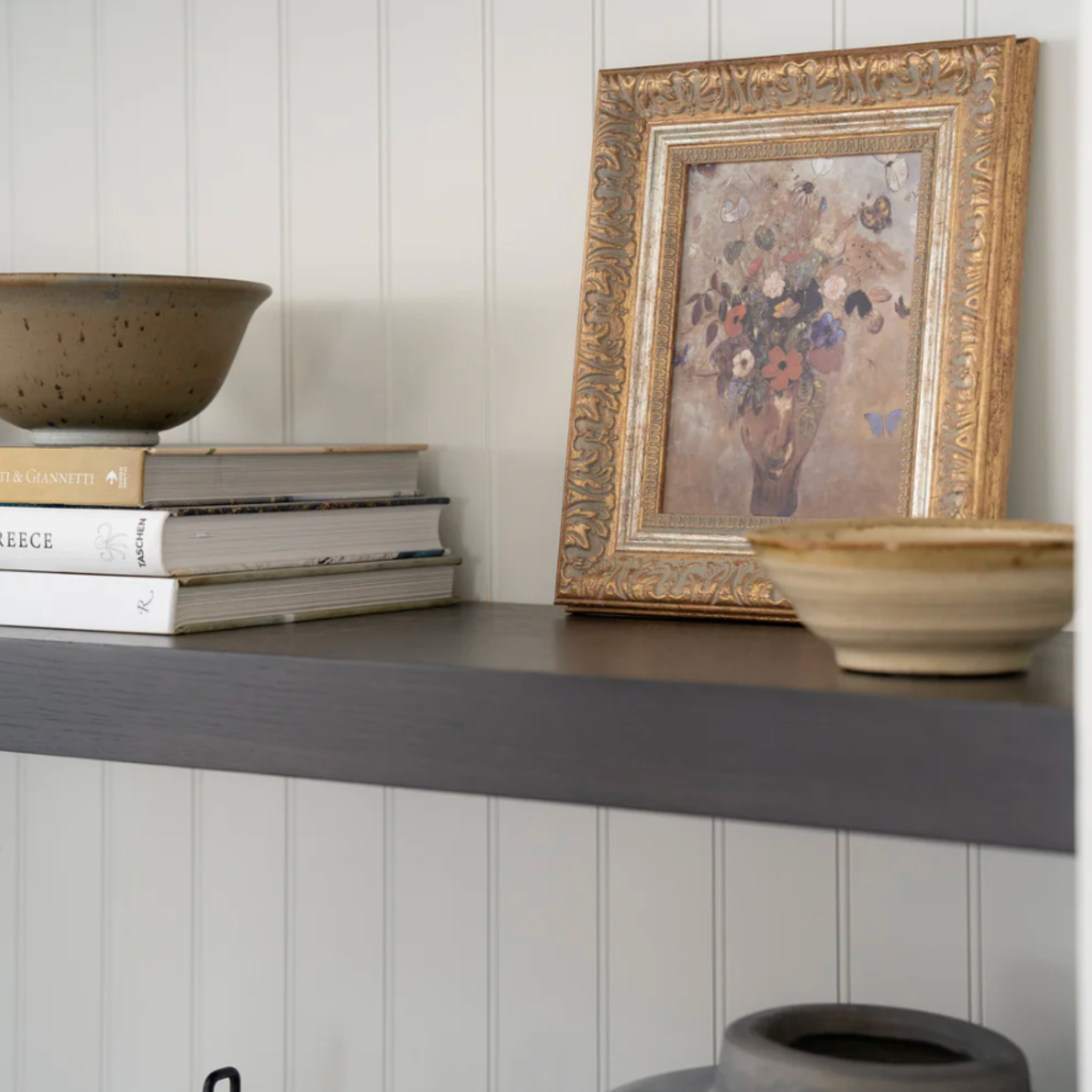 Flower Butterfly Vase Artwork