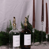 Olive Oil & Vinegar Glass Bottles - 16oz