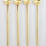 Gold Thin Spoons, Set of 4