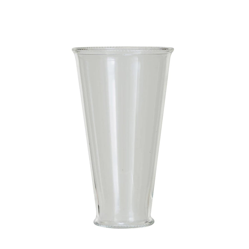 12 oz. Blown Drinking Glass w/ Etched Rim & Base