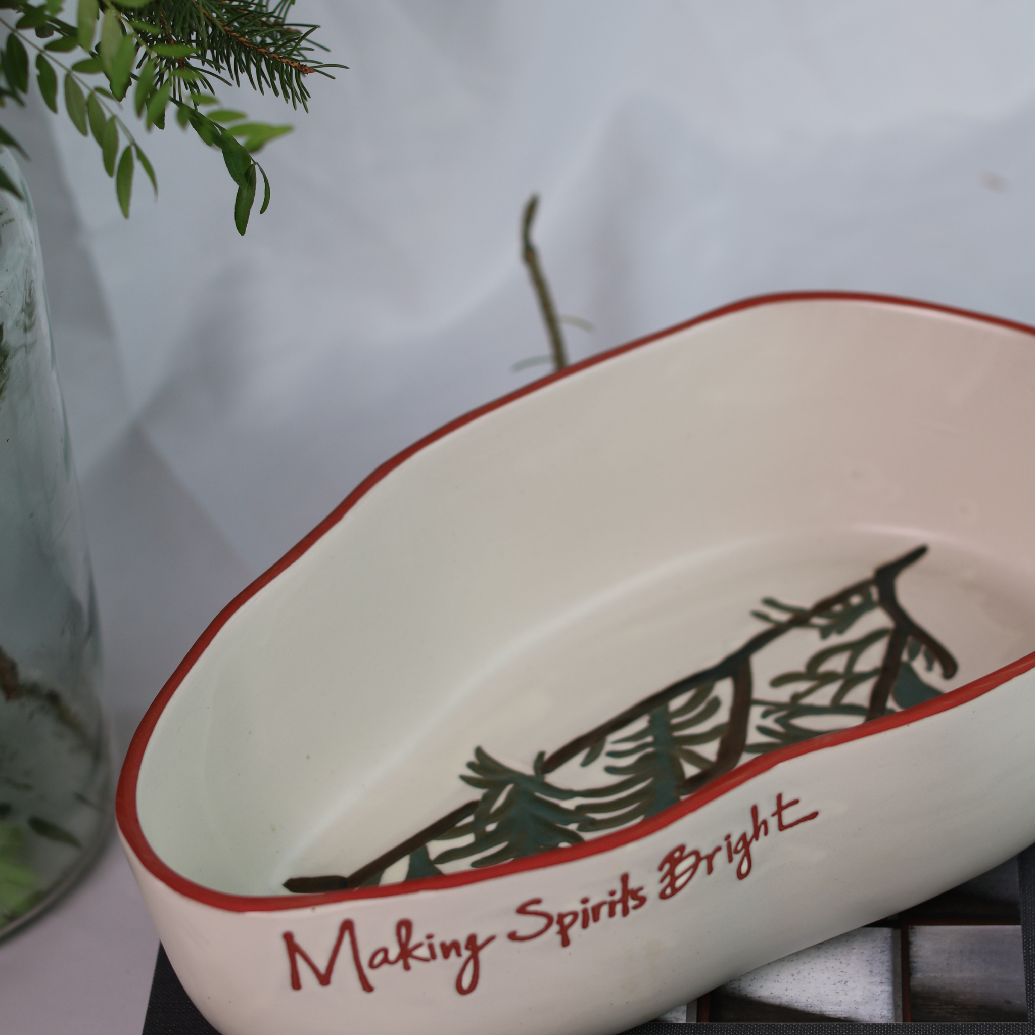 Evergreen Serving Dish