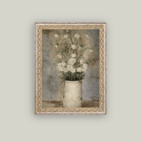 Long Stem White Roses Framed Art