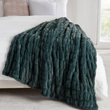 Luxury Heavyweight Ruched Throw Blankets 50" x 60"