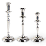 Polished Silver Candle Taper