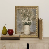 Long Stem White Roses Framed Art