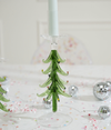 Fir Tree Glass Taper Candleholder