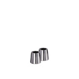 Light Candleholder Mini Taper, Chrome, 2-pack, 0,9 x 0,9"
