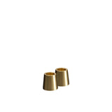 Light Candleholder Mini Taper, Matte brass, 2-pack, 0,9 x 0,9"