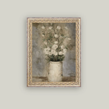 Long Stem White Roses Framed Art