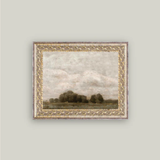 Tree and Cloud Landscape Art Work