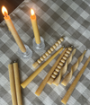 10" Beeswax Taper Candles