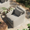 Dade Outdoor Slipcover Swivel Chair - Faye Ash