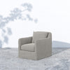 Dade Outdoor Slipcover Swivel Chair - Faye Ash