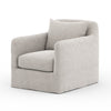 Dade Outdoor Slipcover Swivel Chair - Venao Grey