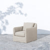 Dade Outdoor Slipcover Swivel Chair - Faye Sand