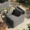 Dade Outdoor Slipcover Swivel Chair - Venao Charcoal