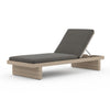 Leroy Outdoor Chaise - Washed Brown - Venao Charcoal