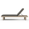 Leroy Outdoor Chaise - Washed Brown - Venao Charcoal