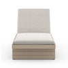 Leroy Outdoor Chaise - Washed Brown - Venao Grey