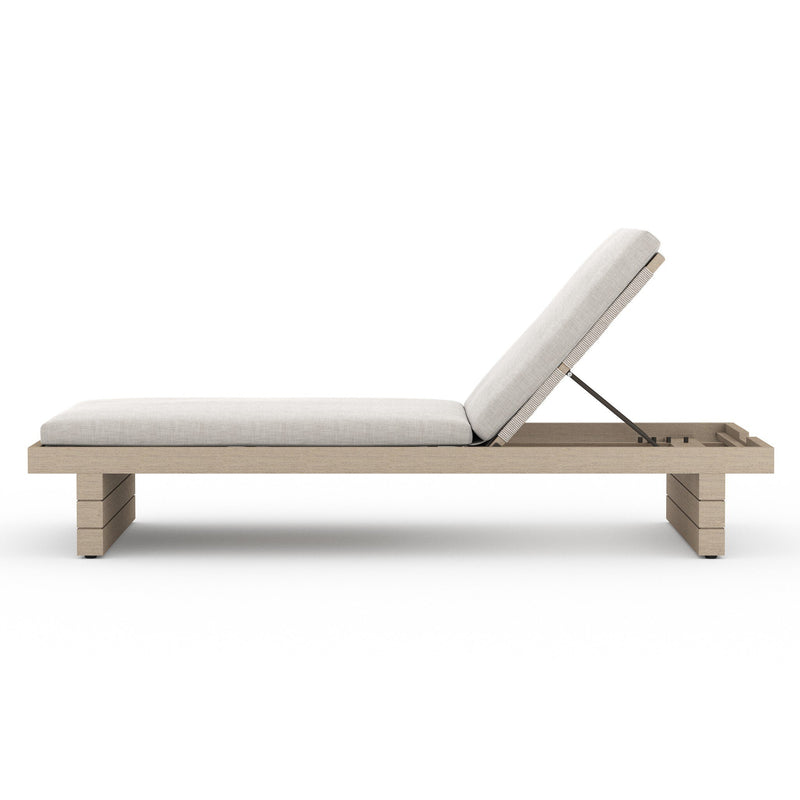 Leroy Outdoor Chaise - Washed Brown - Venao Grey