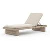 Leroy Outdoor Chaise - Washed Brown - Faye Sand