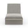 Leroy Outdoor Chaise - Weathered Grey - Faye Ash