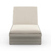 Leroy Outdoor Chaise - Weathered Grey - Faye Sand