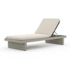 Leroy Outdoor Chaise - Weathered Grey - Faye Sand