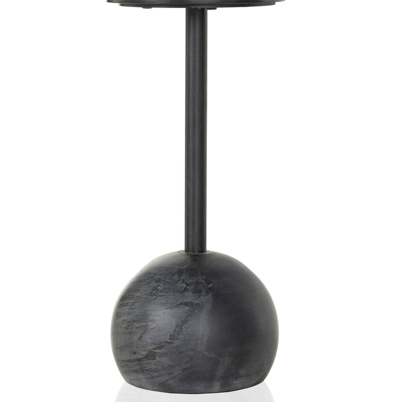 Viola Accent Table - Black Marble