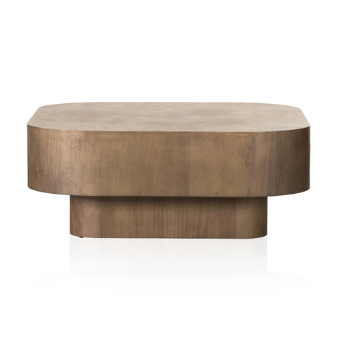 Blanco Coffee Table - Warm Umber Burl