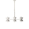 Santorini Chandelier - Matte White Plaster