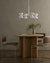 Santorini Chandelier - Matte White Plaster