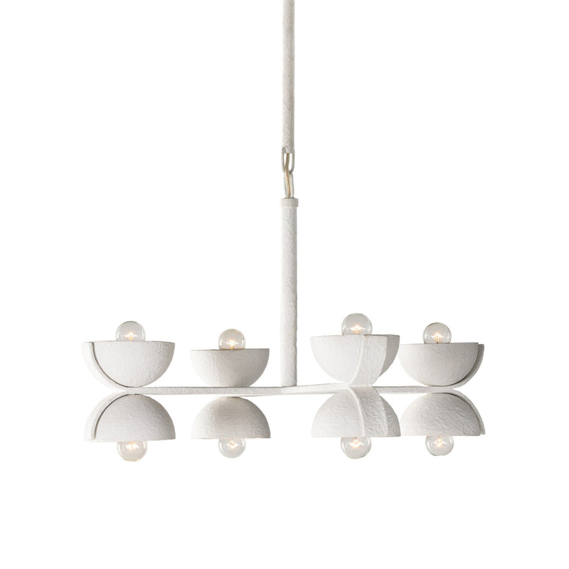 Santorini Chandelier - Matte White Plaster