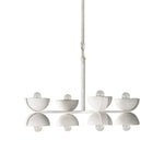 Santorini Chandelier - Matte White Plaster