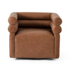 Evie Swivel Chair - Palermo Cognac