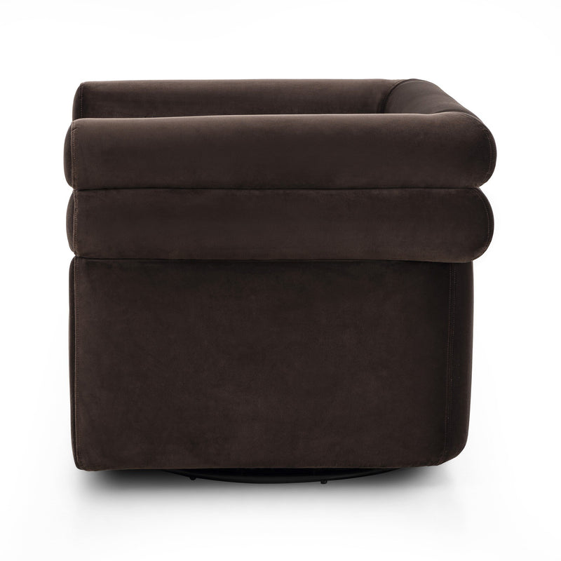 Evie Swivel Chair - Surrey Cocoa