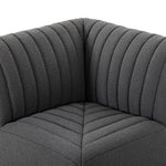 Build Your Own: Augustine Dining Banquette - FIQA Boucle Charcoal