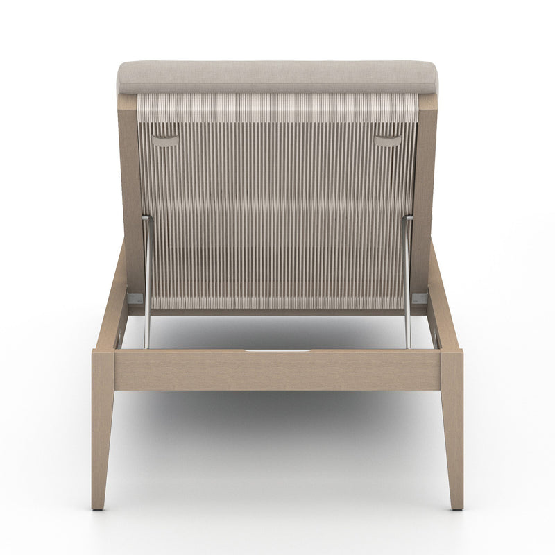 Sherwood Outdoor Chaise, Washed Brown - Venao Grey